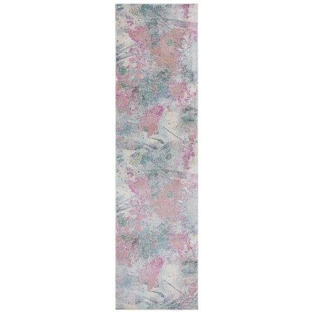 Safavieh Lillian Power Loomed Runner Area RugIvory & Pink 2 ft.2 in. x 8 ft. LLN381A-28